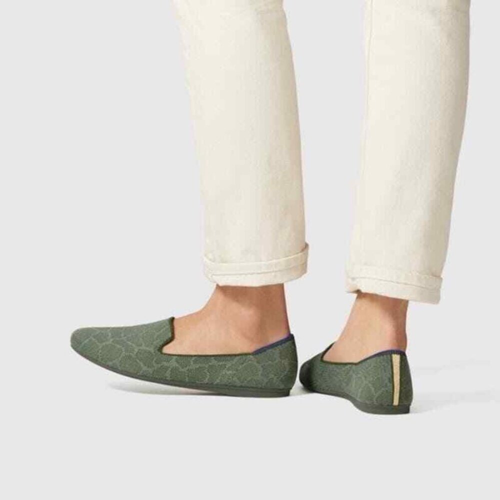 Rothy's Olive Green Slip-On Flats